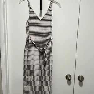 Navy and White Jumpsuit